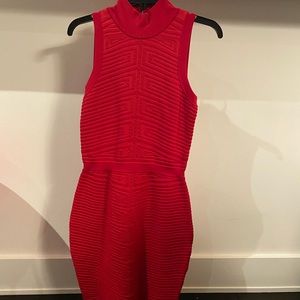 Parker red bandage dress